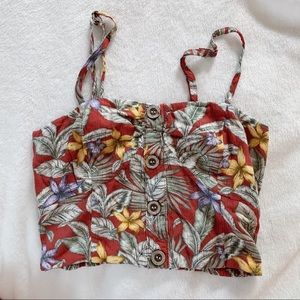 Floral crop top
